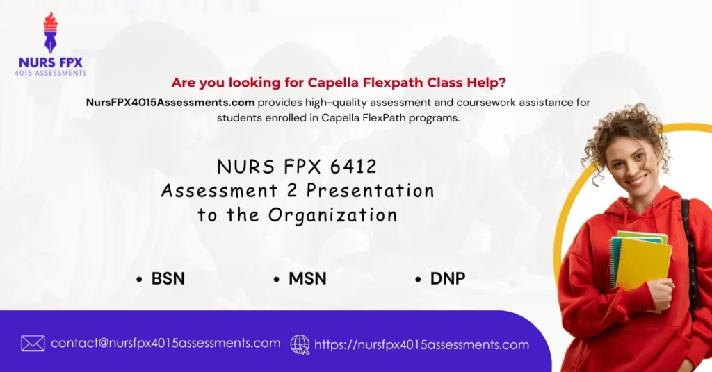 NURS FPX 6412 Assessment 2 Presentation to the Organization